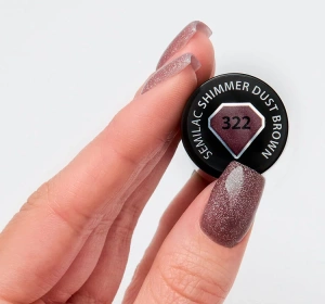 SEMILAC SHIMMER DUST HYBRIDLACK UV 322 SHIMMER DUST BROWN 7ML