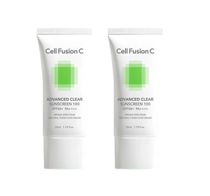 Cell Fusion C Advanced Clear Sunscreen 100 SPF48/PA+++ Sonnencreme 2x35ml