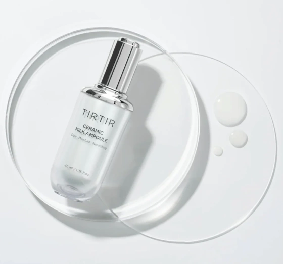 TIRTIR Ceramic Milk Ampoule – intensiv feuchtigkeitsspendende Gesichtsampulle, 40 ml