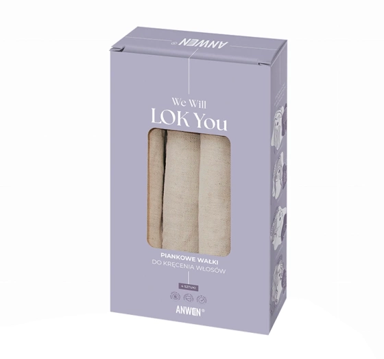 Anwen We will LOK You Schaumstoff-Lockenwickler 4 Stück