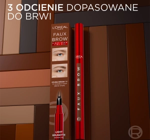 L'Oréal Paris Faux Brow Präziser Augenbrauenstift Light Brunette 1ml