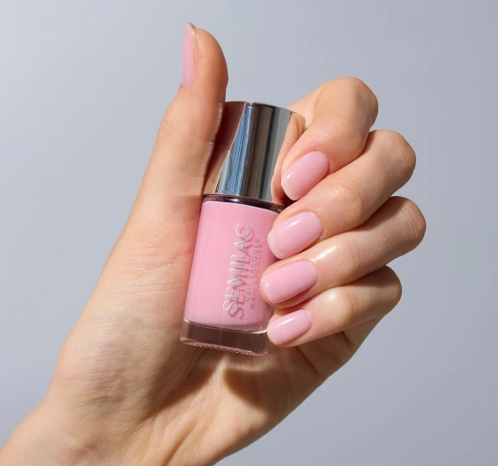 Kliknij na zdjęcie, aby je powiększyć Semilac Nail Lacquer Klassischer Nagellack 103 Sheer Vibrant Pink 9 ml