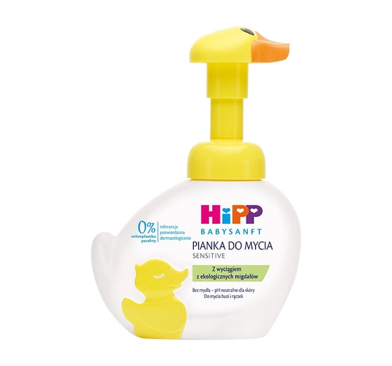 Kliknij na zdjęcie, aby je powiększyć HiPP Babysanft Sensitive Waschschaum für Hände und Gesicht 250 ml