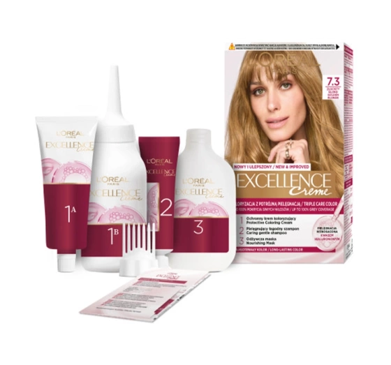 LOREAL EXCELLENCE CREME HAARFARBE 7.3 GOLDENES BLOND