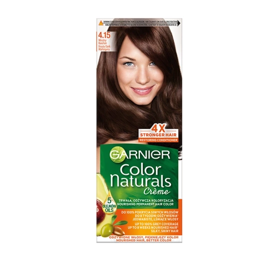 GARNIER COLOR NATURALS PERMANENTE HAARFARBE 4.15 FROSTIGE KASTANIE
