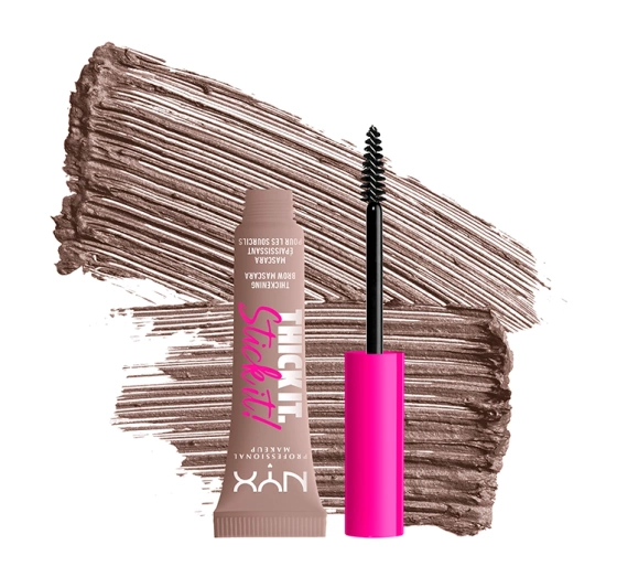 Kliknij na zdjęcie, aby je powiększyć NYX PROFESSIONAL MAKEUP THICK IT STICK IT BROW MASCARA 05 COOL ASH BROWN 7ML