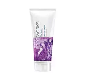 AVON FOOT WORKS CLAY MASK GLÄTTENDE FUSSMASKE MIT LAVENDEL 75ML