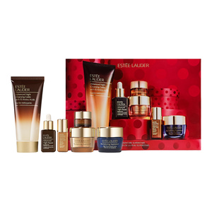 Estée Lauder Skincare Superstars Set: Gel 100 ml + Augencreme 5 ml + Serum-Konzentrat 5 ml + Serum 15 ml + Tages- und Nachtcreme 15 ml + Nachtcreme 15 ml