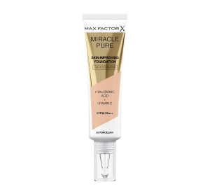 MAX FACTOR MIRACLE PURE FOUNDATION ZUR VERBESSERUNG DES HAUTZUSTANDS 30 PORCELAIN 30ML