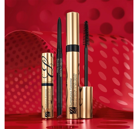 Estée Lauder Eyes on the Prize Sumptuous Extreme Trio Holiday Makeup Gift Mascara Extreme Black 8 ml + Eyeliner Blackened Onyx 0,35 g + Mini Mascara  Extreme Black 2,8 ml