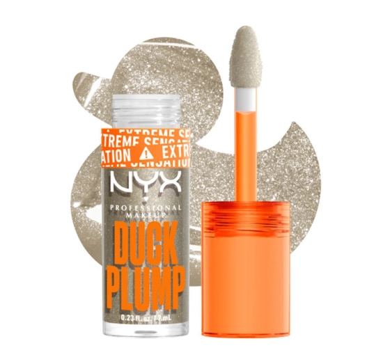 NYX Professional Makeup Duck Plump Lip Gloss zur Lippenvergrößerung 20 Quazy Silver 7 ml