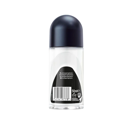 Kliknij na zdjęcie, aby je powiększyć NIVEA MEN INVISIBLE BLACK WHITE ANTITRANSPIRANT ROLL ON 50ML
