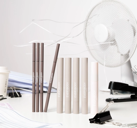 Everybody London Drehbarer Augenbrauenstift mit Bürstchen Dark Brown 0,1 g