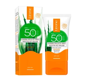 Lirene Sun Schutzemulsion für das Gesicht mit Aloe Vera LSF 50, 50 ml