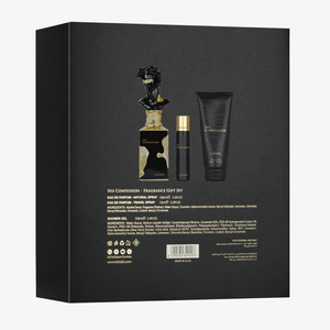 Lattafa „His Confession“ Eau de Parfum Spray 100 ml + 12 ml + Duschgel 100 ml