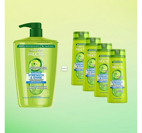 GARNIER FRUCTIS STRENGTH & SHINE SHAMPOO 1000ML