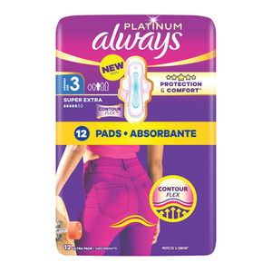 ALWAYS PLATINUM DAMENBINDEN MIT FLÜGELN 3 NIGHT 12 STÜCK