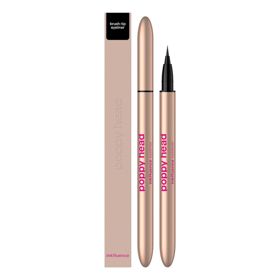 Kliknij na zdjęcie, aby je powiększyć Poppy Head Inkfluence Eyeliner-Stift mit Pinselspitze 01 True Black 0,6 ml