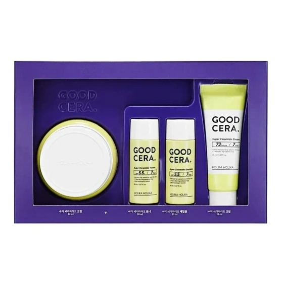 Holika Holika Good Cera Super Ceramide Cream Gift Set Gesichtspflege-Set Creme 60 ml + Creme 20 ml + Emulsion 20 ml + Toner 20 ml