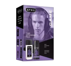 STR8 Game Duftspray mit Zerstäuber 85 ml + Deodorant Spray 150 ml