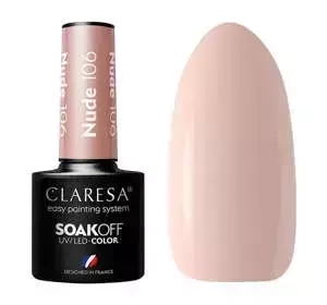 CLARESA SOAK OFF HYBRIDLACK NUDE 106 5ML