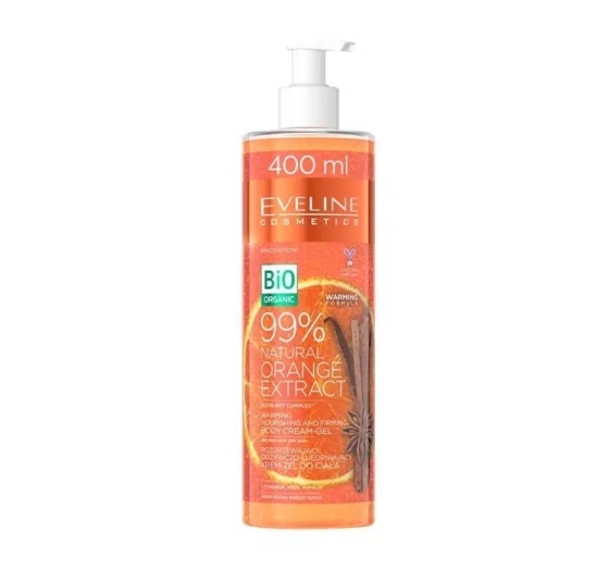 EVELINE 99% NATURAL ORANGE EXTRACT CREME-GEL FÜR KÖRPER 400 ML