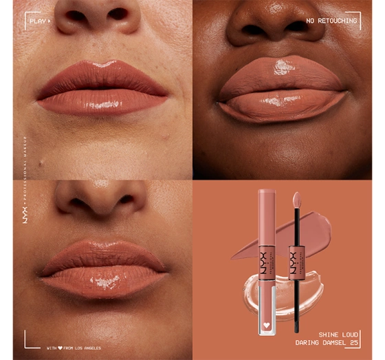 Kliknij na zdjęcie, aby je powiększyć NYX Professional Makeup Shine Loud Flüssiger Lippenstift 25 Daring Damsel 6,8 ml