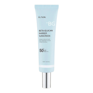 iUNIK Beta Glucan Barrier Sunscreen – feuchtigkeitsspendende Sonnencreme für das Gesicht, LSF 50+ PA++++, 60 ml
