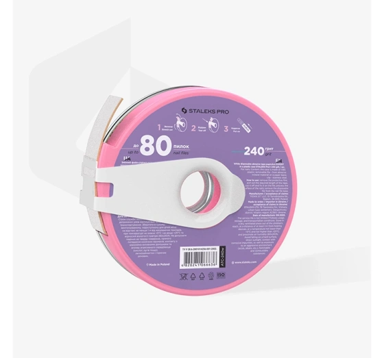 Kliknij na zdjęcie, aby je powiększyć Staleks Pro Weiße Schleifband papmAm Expert 240 grit in Kunststoffbox 7 m