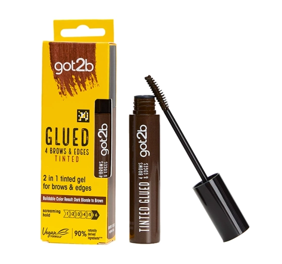 Kliknij na zdjęcie, aby je powiększyć Got2b Glued 4 Brows & Edges Tinted Augenbrauengel Brown 16ml
