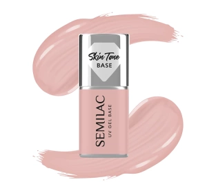 Semilac Cover Base Basis für Hybridlacke Pale Beige 7 ml