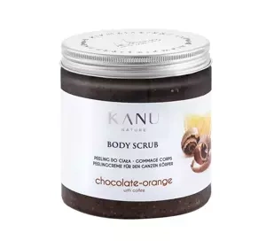KANU NATURE STIMULIERENDES UND STRAFFENDES KÖRPERPEELING SCHOKOLADE MIT ORANGE UND KAFFEE 350G