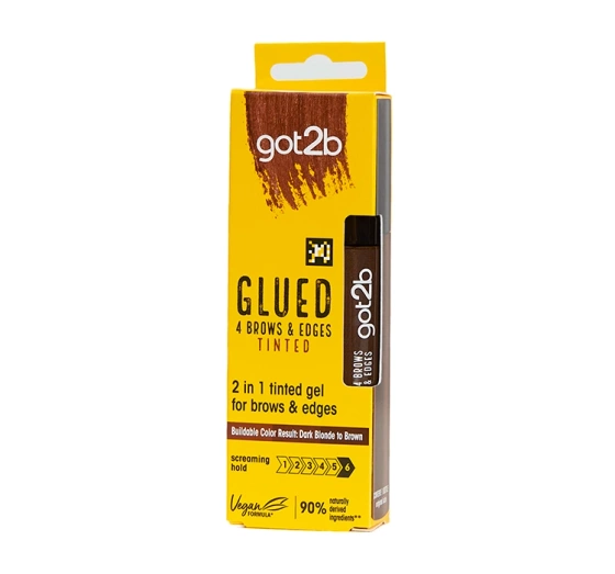 Kliknij na zdjęcie, aby je powiększyć Got2b Glued 4 Brows & Edges Tinted Augenbrauengel Brown 16ml