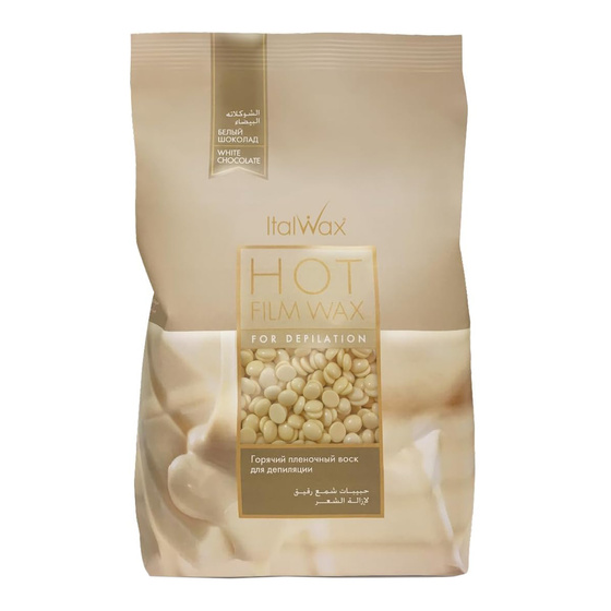Kliknij na zdjęcie, aby je powiększyć ITALWAX HOT FILM WAX WACHS ZUR EPILATION IM GRANULAT WEISSE SCHOCKOLADE 1000G