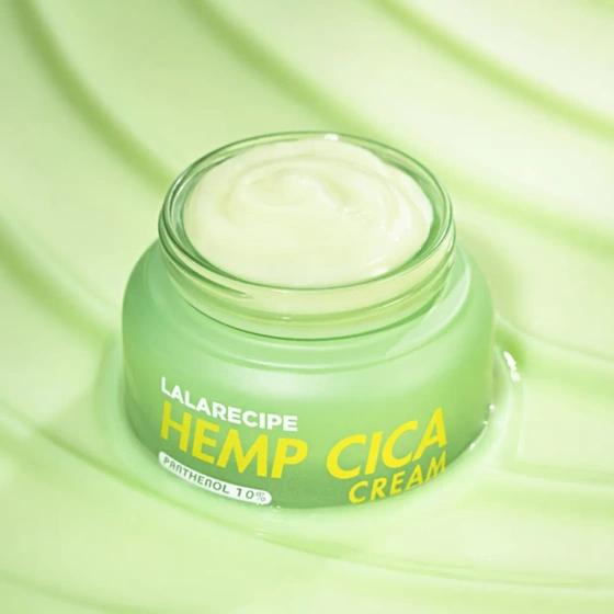 Kliknij na zdjęcie, aby je powiększyć LalaRecipe Hanfsamen-Creme – beruhigende Gesichtscreme mit Hanfsamenextrakt, 50 ml