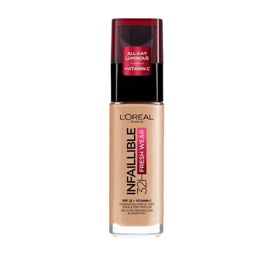 Kliknij na zdjęcie, aby je powiększyć LOREAL INFAILLIBLE 32H FRESH WEAR FOUNDATION 200 GOLDEN SAND 30ML