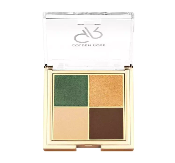 Kliknij na zdjęcie, aby je powiększyć GOLDEN ROSE QUATTRO LIDSCHATTENPALETTE 02 ROYAL JUNGLE 4x2,2G