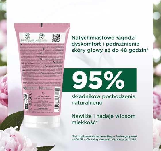 Kliknij na zdjęcie, aby je powiększyć KLORANE LINDERUNG SPÜLUNG MIT PFINGSTROSENEXTRAKT 150ML