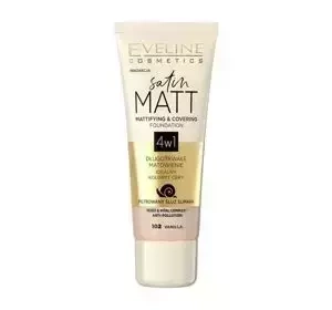 EVELINE SATIN MATT MATTIERENDE GRUNDIERUNG 102 VANILLA 30ML