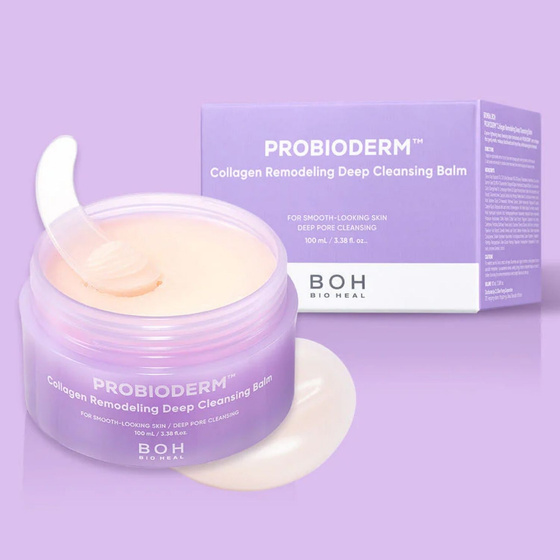 Bioheal Boh Probioderm Collagen Remodeling Deep Cleansing Balm – tiefenreinigender Make-up-Entferner-Balsam mit Kollagen, 100 ml