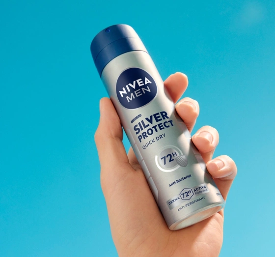 NIVEA MEN Silver Protect Antitranspirant-Spray für Männer, 150 ml