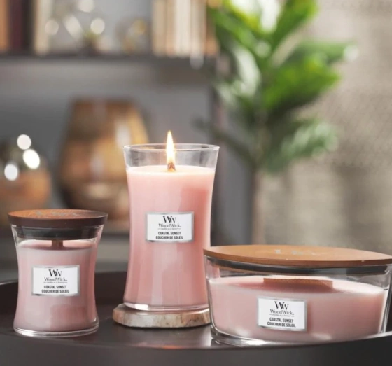 WOODWICK LARGE JAR CANDLE DUFTKERZE COASTAL SUNSET 610G 