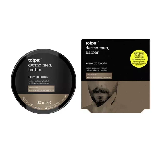 Kliknij na zdjęcie, aby je powiększyć Tołpa Dermo Barber Bartcreme für Haut mit Bartwuchs, empfindlich, 60 ml