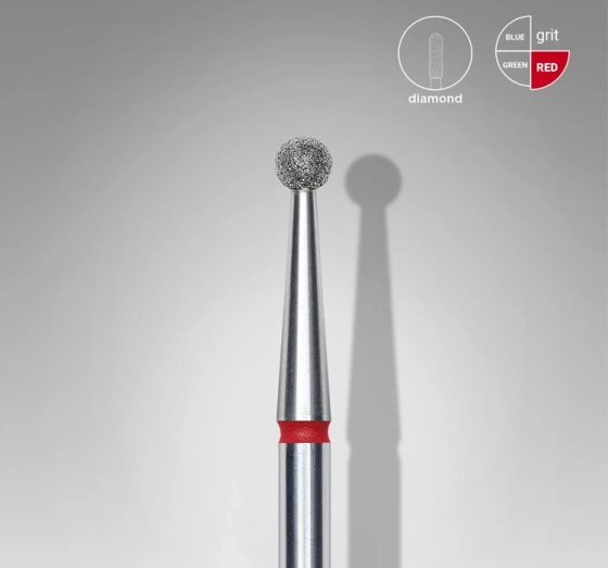 Kliknij na zdjęcie, aby je powiększyć Staleks Pro Expert Diamantfräser Kugel Rot FA01R025