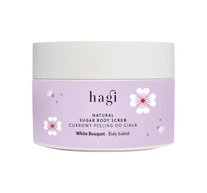 Hagi White Bouquet Glättendes Zucker-Peeling für Körper 200 g