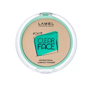 LAMEL CLEAR FACE COMPACT POWDER ANTIBAKTERIELLES KOMPAKTPUDER 405 SAND BEIGE 6G