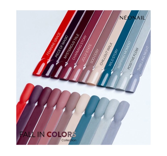 Kliknij na zdjęcie, aby je powiększyć NEONAIL FALL IN COLORS HYBRIDLACK 8764 FEMININE GRACE 7,2ML