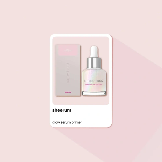 Kliknij na zdjęcie, aby je powiększyć Poppy Head Sheerum Aufhellende Serum-Basis für Make-up 30 ml