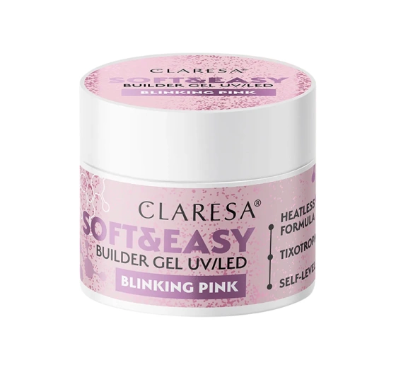 Claresa Soft & Easy Aufbaugel Blinking Pink 45 g
