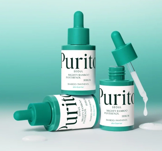 Purito Mighty Bamboo Panthenol Duftfreies Gesichtsserum 30 ml